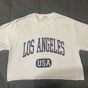 Brandy Melville Crop Graphic Shirt